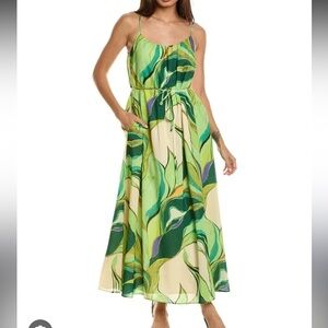 NWOT Sam Edelman trapeze maxi dress with belt